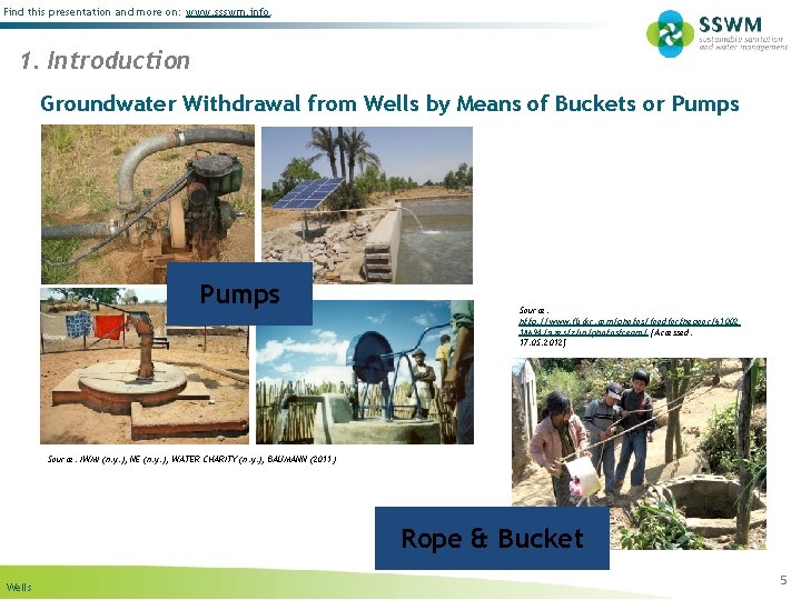 Find this presentation and more on: www. ssswm. info. 1. Introduction Groundwater Withdrawal from