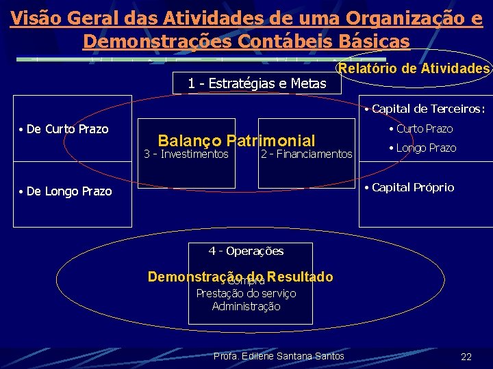 Visão Geral das Atividades de uma Organização e Demonstrações Contábeis Básicas 1 - Estratégias