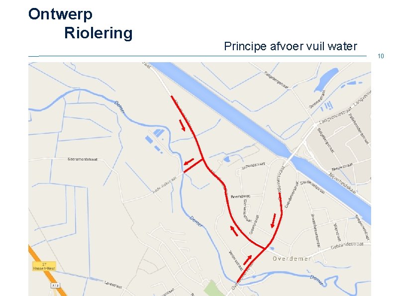 Ontwerp Riolering Principe afvoer vuil water 10 