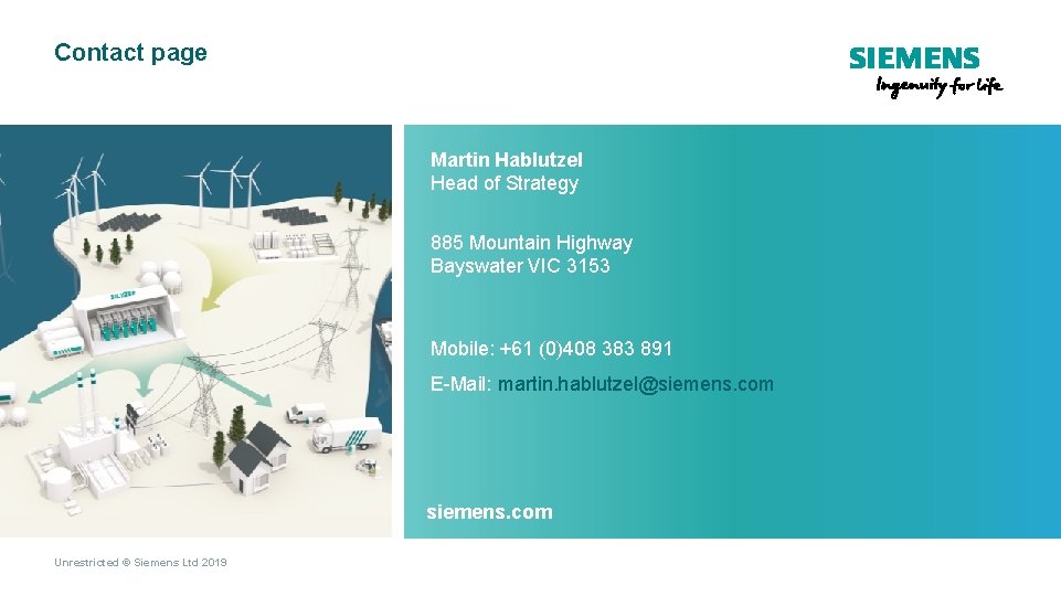 Contact page Martin Hablutzel Head of Strategy 885 Mountain Highway Bayswater VIC 3153 Mobile: