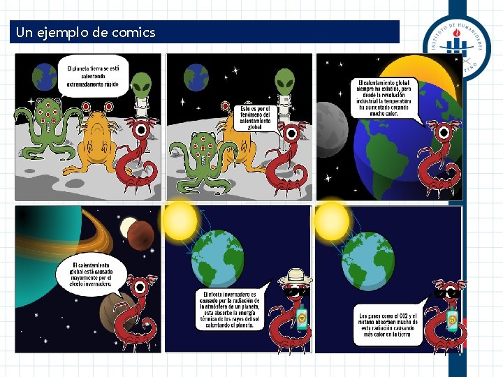 Un ejemplo de comics 