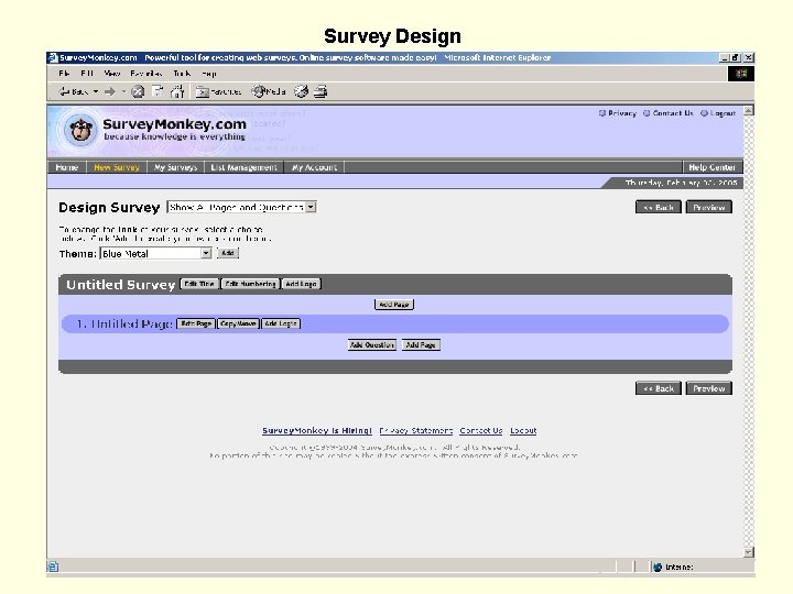 Survey Design 