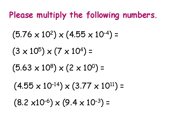 Please multiply the following numbers. (5. 76 x 102) x (4. 55 x 10