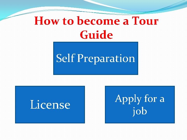 How to become a Tour Guide Self Preparation License Apply for a job 