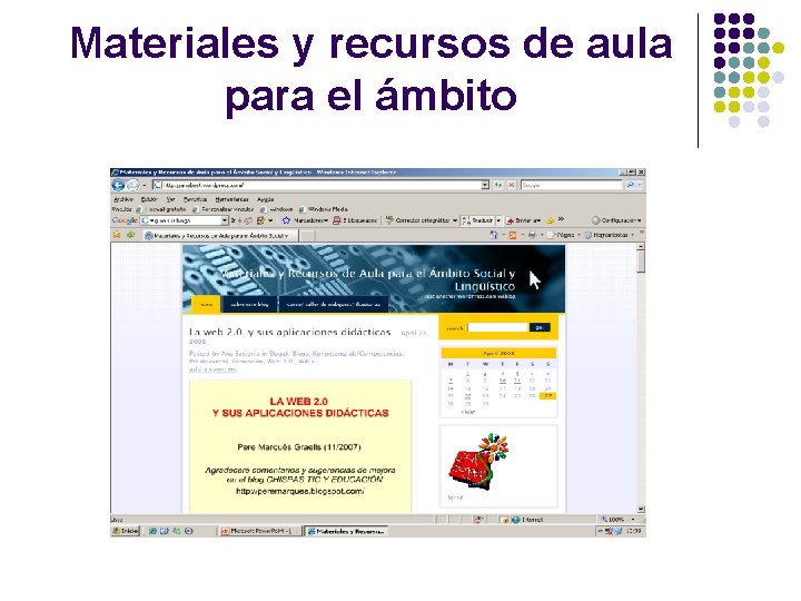 Materiales y recursos de aula para el ámbito 