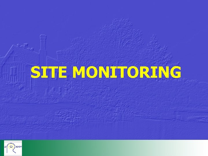 SITE MONITORING 