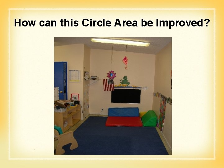 How can this Circle Area be Improved? How can this Circle Area be Improved?