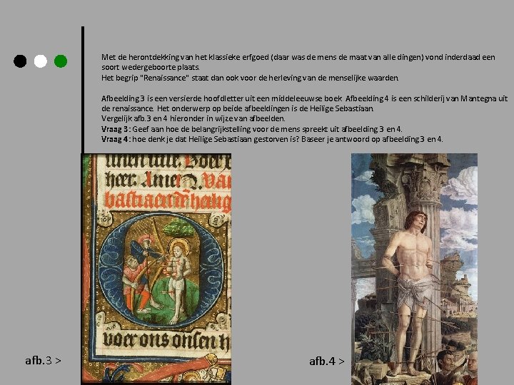 OEFENVRAGEN 1 renaissance Havo 4 Vwo 4 Bij