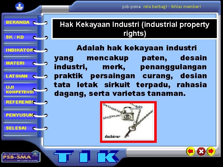 psb-psma rela berbagi – ikhlas memberi BERANDA SK / KD INDIKATOR MATERI LATIHAN UJI