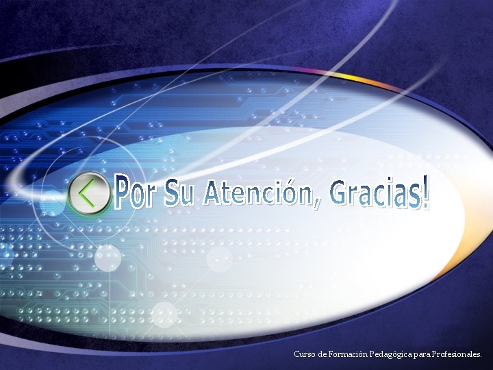 LOGO Curso de Formación Pedagógica para Profesionales. 