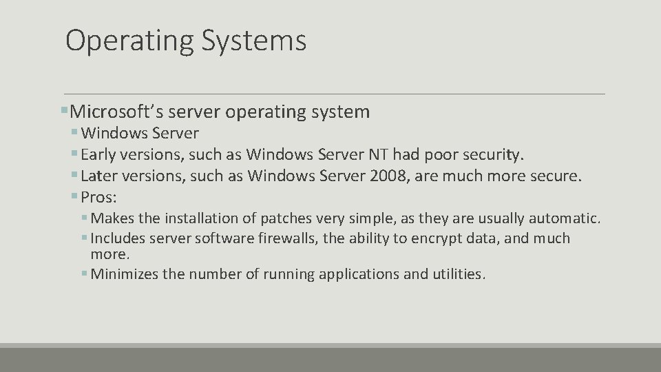 Securing a Host Computer BY STEPHEN GOSNER Definition