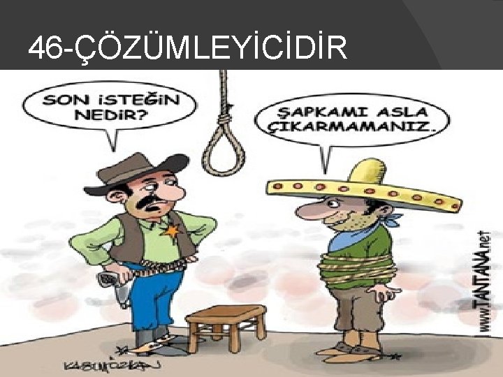 46 -ÇÖZÜMLEYİCİDİR 81 