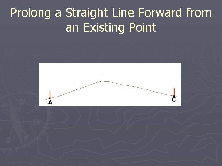 Prolong a Straight Line Forward from an Existing Point 