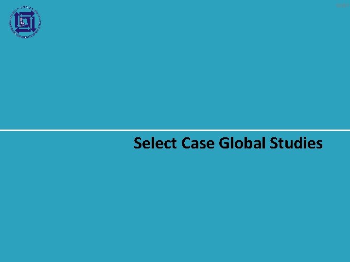 63/67 Select Case Global Studies 