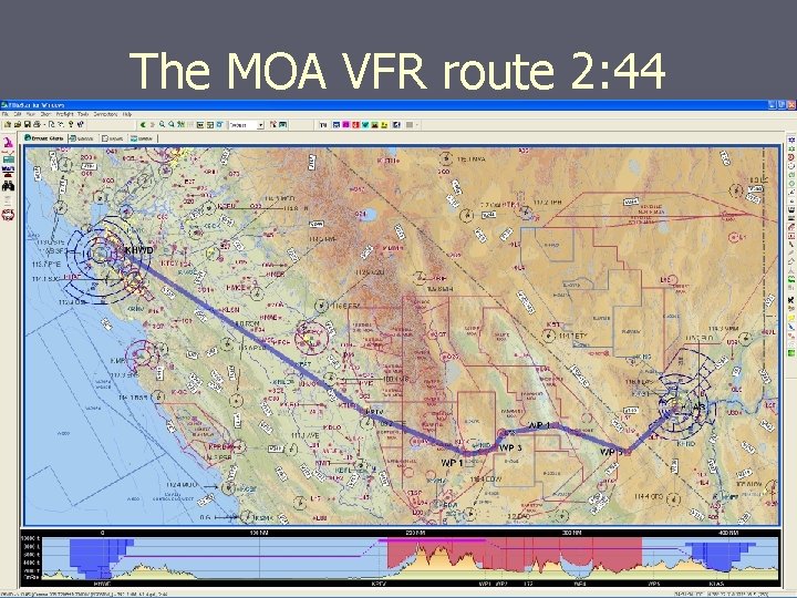 The MOA VFR route 2: 44 