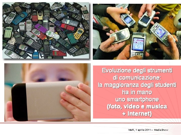 Evoluzione degli strumenti 4 di comunicazione: la maggioranza degli studenti ha in mano uno