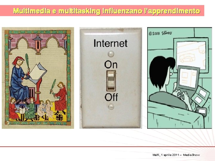 Multimedia e multitasking influenzano l’apprendimento 8 Melfi, 1 aprile 2011 – Media. Show 