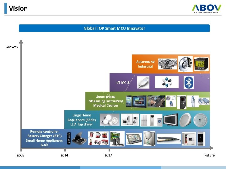 Vision Global TOP Smart MCU Innovator Growth Automotive Industrial Io. T MCU Smartphone Measuring