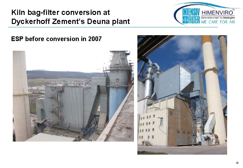 Kiln bag-filter conversion at Dyckerhoff Zement’s Deuna plant ESP before conversion in 2007 19