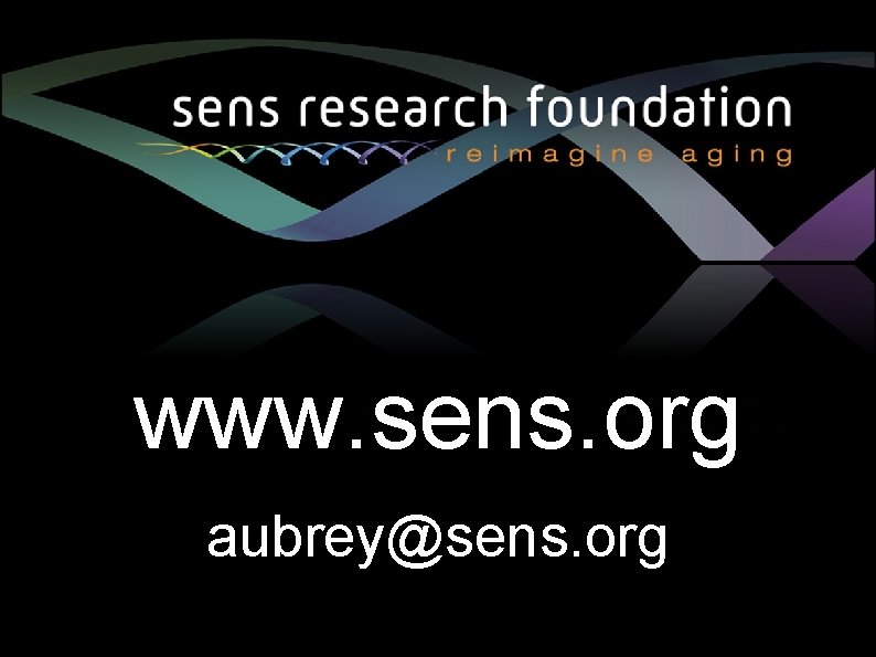 www. sens. org aubrey@sens. org 