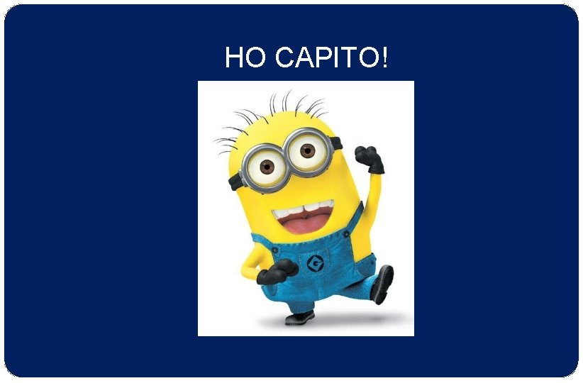 HO CAPITO! 