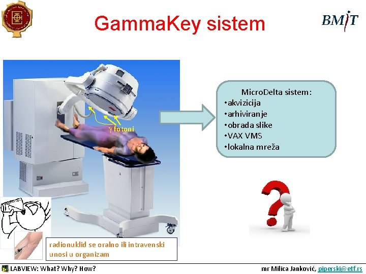 Gamma. Key sistem g fotoni Micro. Delta sistem: • akvizicija • arhiviranje • obrada