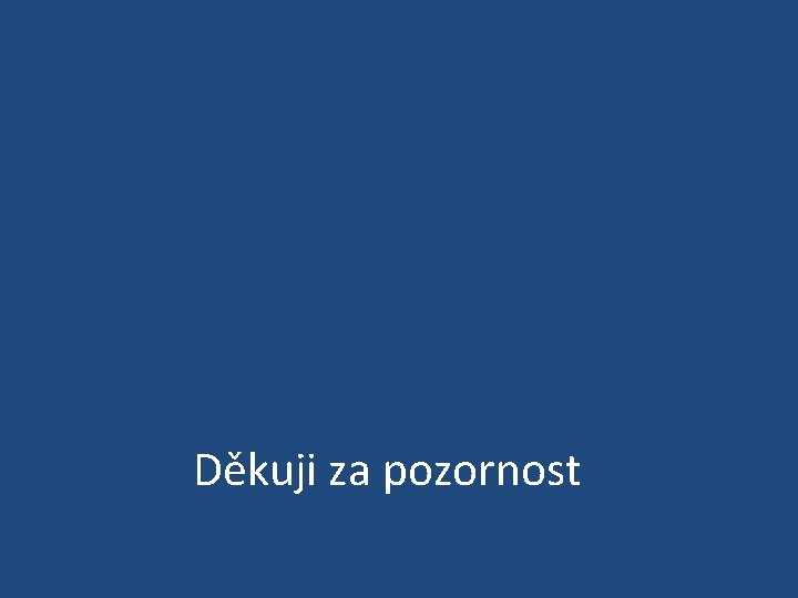 Děkuji za pozornost 