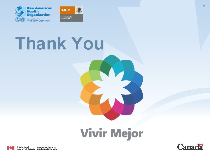 30 Thank You Public Health Agency of Canada Agence de la santé publique du