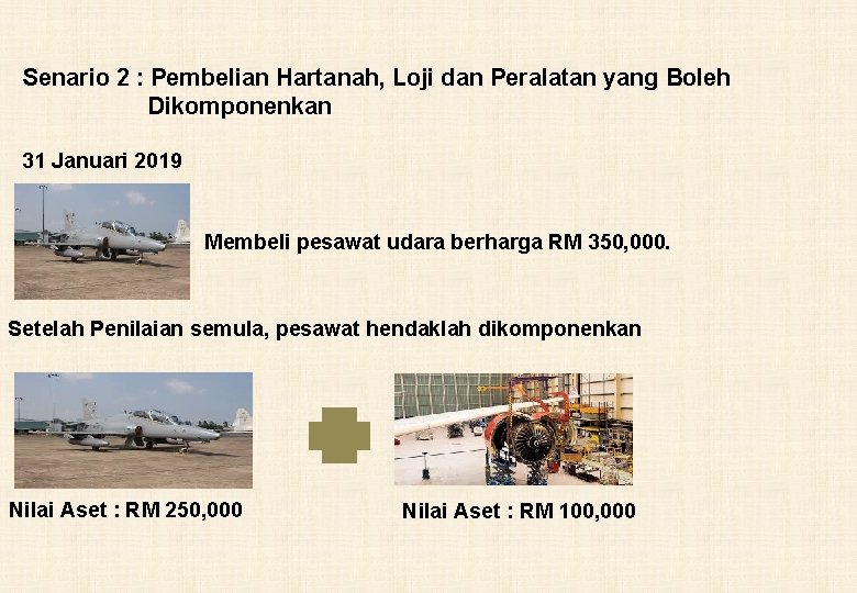 Senario 2 : Pembelian Hartanah, Loji dan Peralatan yang Boleh Dikomponenkan 31 Januari 2019