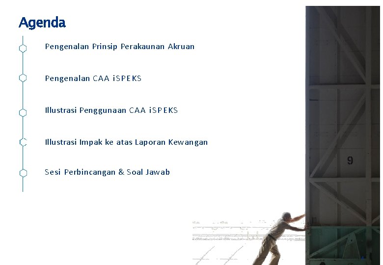 Agenda Pengenalan Prinsip Perakaunan Akruan Pengenalan CAA i S P E K S Illustrasi