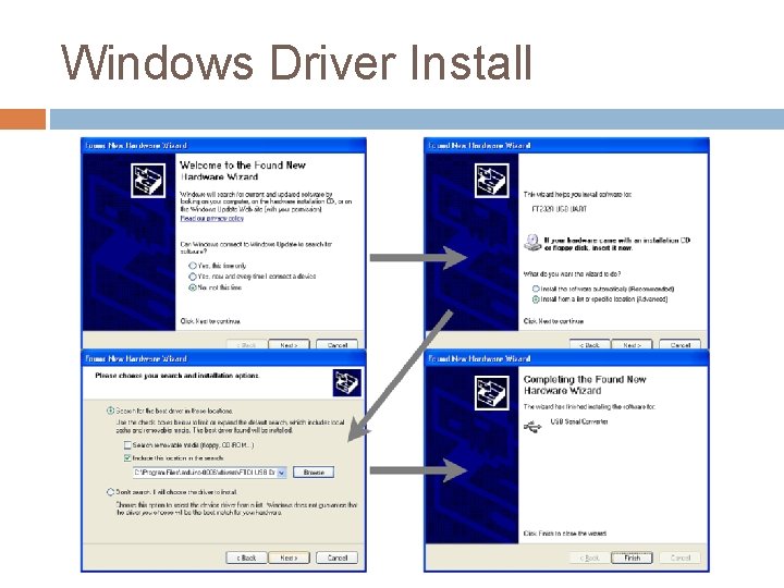 Windows Driver Install 