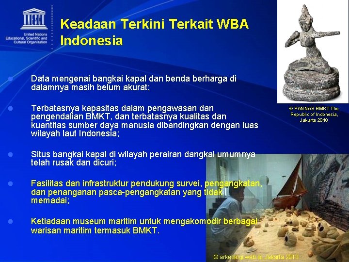 Keadaan Terkini Terkait WBA Indonesia l Data mengenai bangkai kapal dan benda berharga di