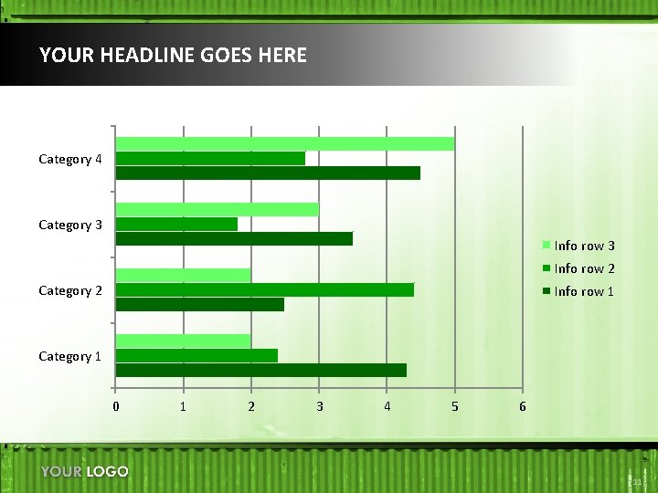 YOUR HEADLINE GOES HERE Category 4 Category 3 Info row 2 Category 2 Info