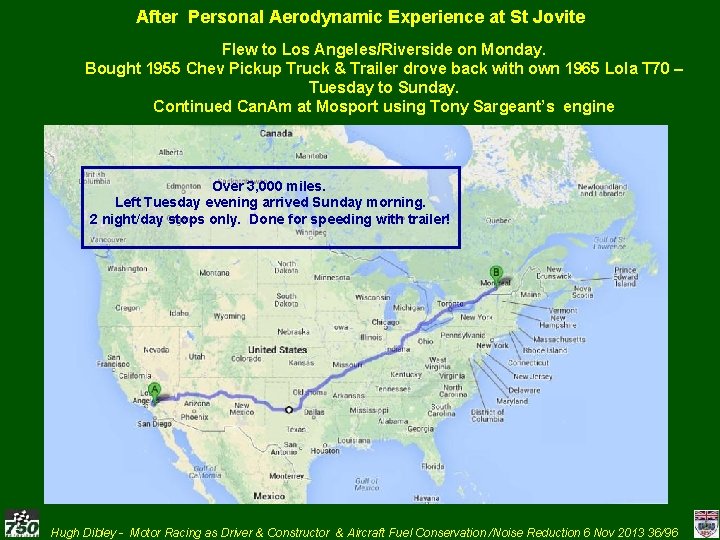 After Personal Aerodynamic Experience at St Jovite Flew to Los Angeles/Riverside on Monday. Bought