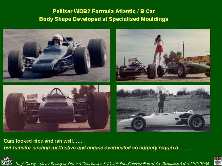 Palliser WDB 2 Formula Atlantic / B Car Body Shape Developed at Specialised Mouldings