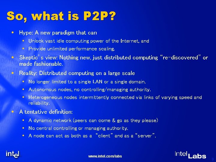 So, what is P 2 P? Hype: A new paradigm that can Unlock vast