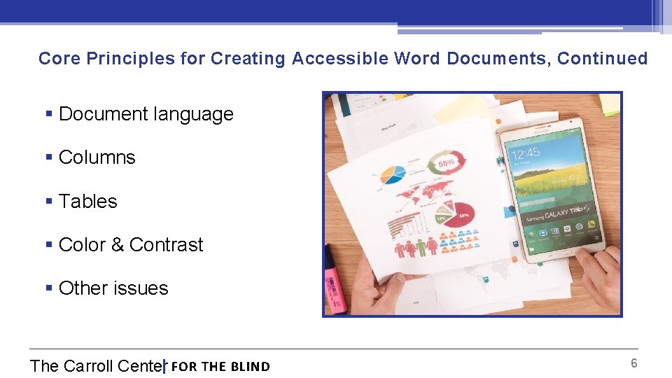 Accessible Word Documents Presenters Bruce Howell The Carroll
