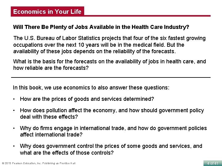 Economics in Your Life Will There Be Plenty of Jobs Available in the Health