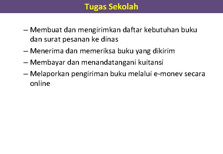 Tugas Sekolah – Membuat dan mengirimkan daftar kebutuhan buku dan surat pesanan ke dinas Tugas Sekolah – Membuat dan mengirimkan daftar kebutuhan buku dan surat pesanan ke dinas