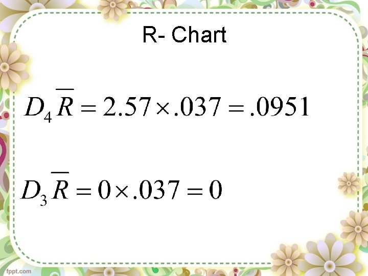 R- Chart 