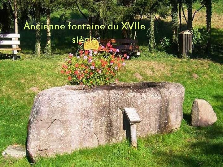 Ancienne fontaine du XVIIe siècle 