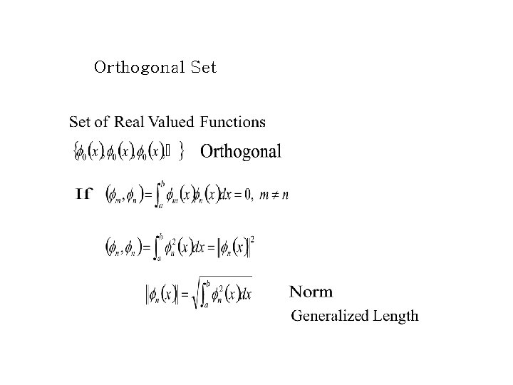 Orthogonal Set 