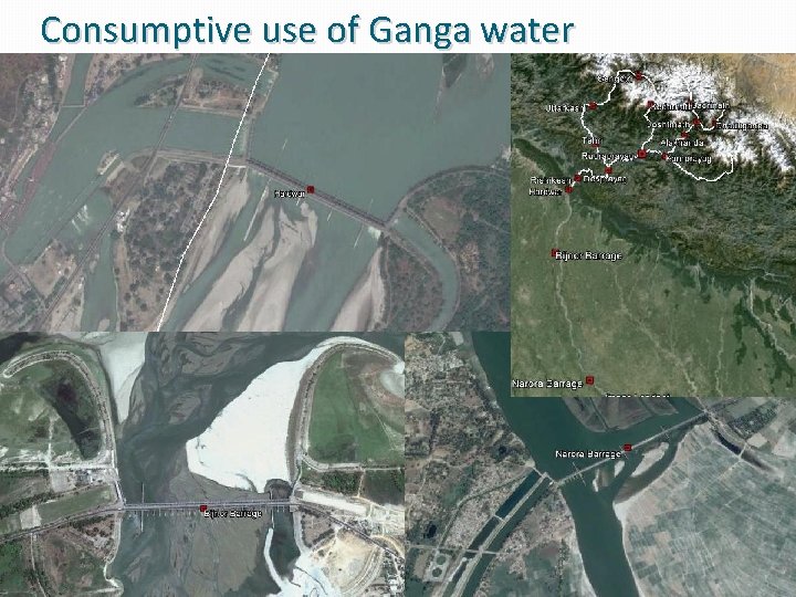 Consumptive use of Ganga water 