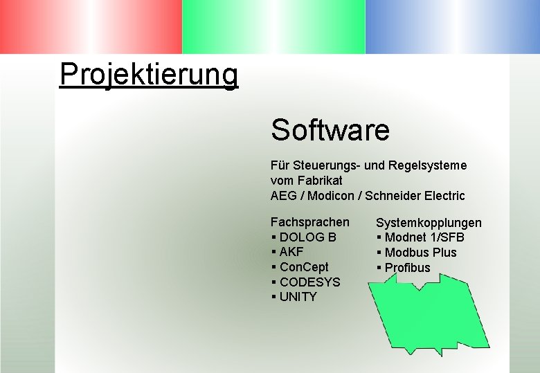 Projektierung Software Für Steuerungs- und Regelsysteme vom Fabrikat AEG / Modicon / Schneider Electric