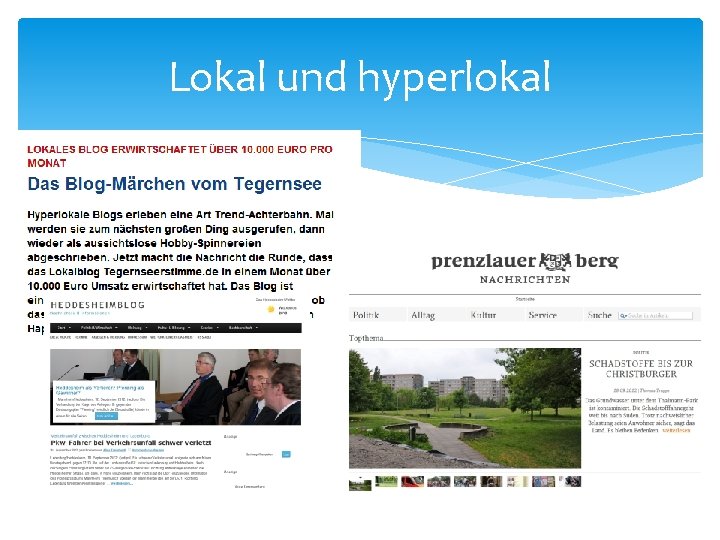 Lokal und hyperlokal 