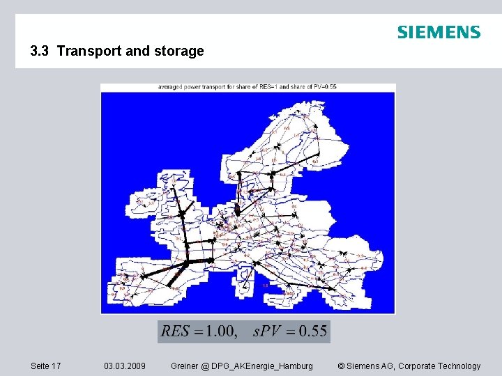 3. 3 Transport and storage Seite 17 03. 2009 Greiner @ DPG_AKEnergie_Hamburg © Siemens