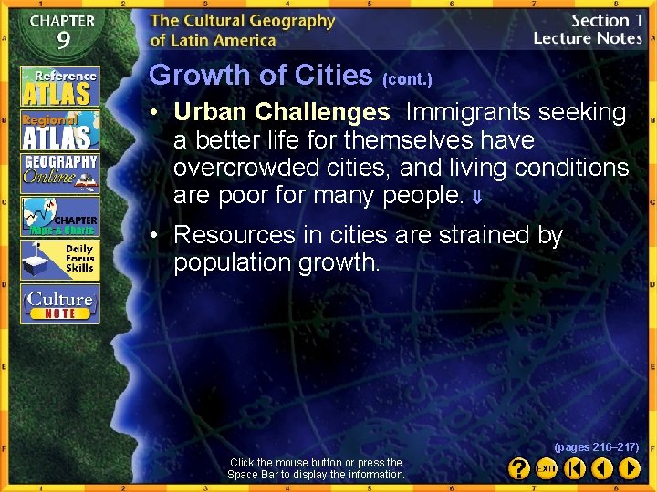 Growth of Cities (cont. ) • Urban Challenges Immigrants seeking a better life for