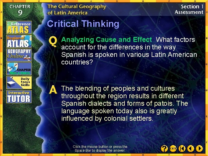 Critical Thinking Analyzing Cause and Effect What factors account for the differences in the