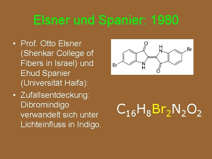 Elsner und Spanier: 1980 • Prof. Otto Elsner (Shenkar College of Fibers in Israel)