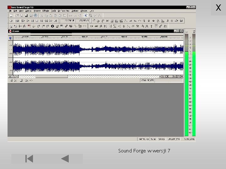 X Sound Forge w wersji 7 